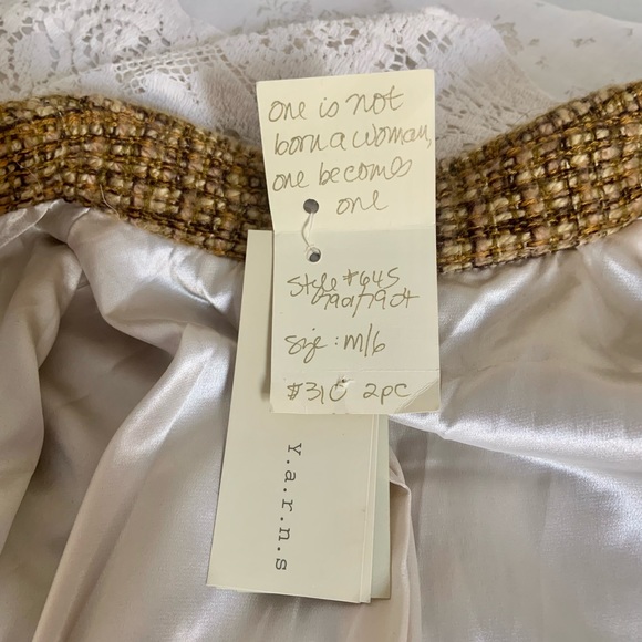 Vintage two piece tweed cape and skirt suit NWT - Picture 4 of 11